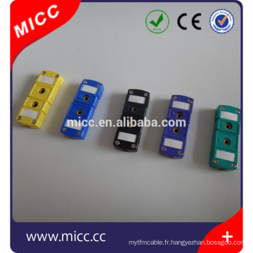 MICC K type oméga standard / mini mâle et femelle thermocouple connecteur